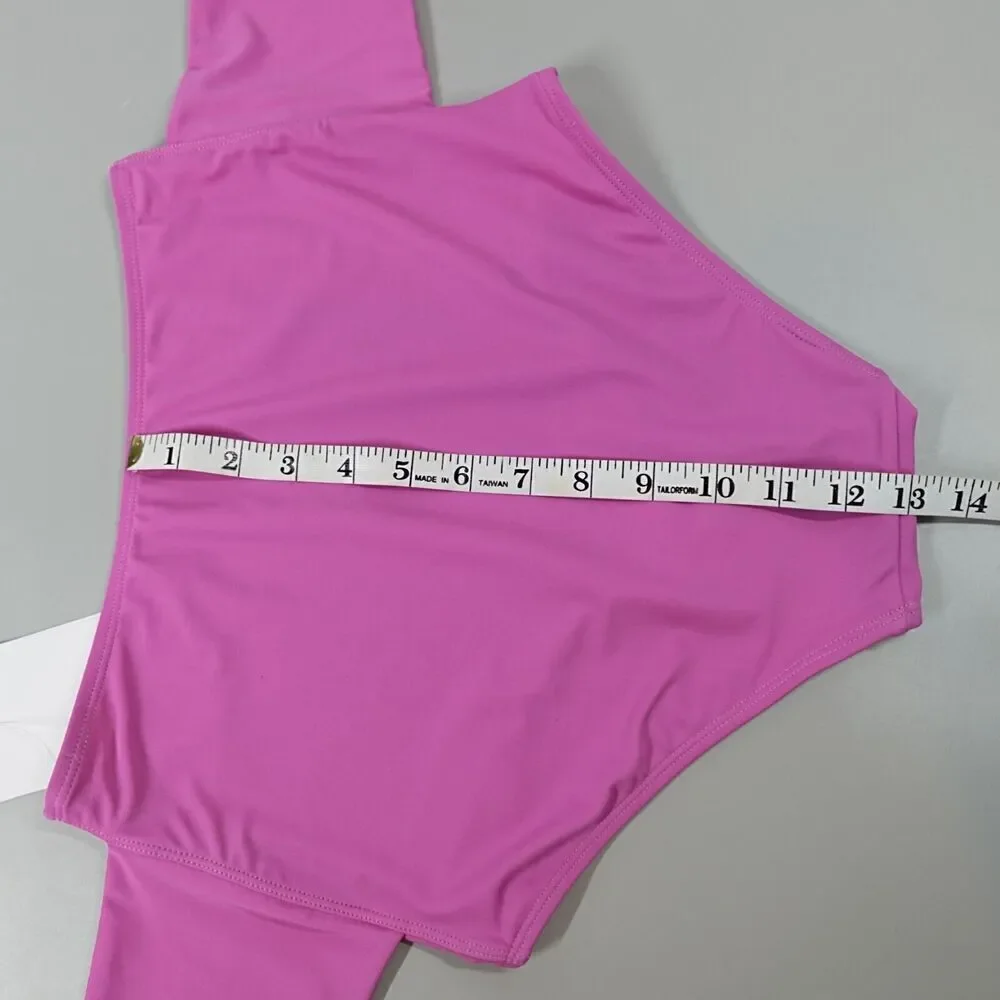 KORTNI JEANE Bikini Bottom XS‎ Purple Tie-Up Front Retro Flattering